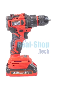 Дрель-шуруповерт аккумуляторная Edon UAD-21PBL, 20В, 2 АКБ, Кейс