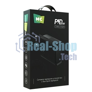 Сетевое зарядное устройство MORE CHOICE (4620202553454) NC67 СЗУ 1Type-C 3.0A PD 20W, черный