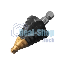 Сверло ступенчатое Denzel 9-12-15-18-21-24-27-30-33-36 мм, Р6М5, 6-гр. хвостовик 723605