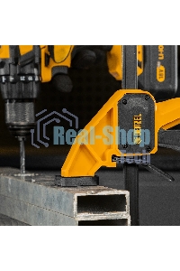 Струбцина Denzel F-образная, быстрозажимная, 600 х 80 мм, усиленный нейлоновый корпус