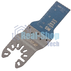 Насадка для МФИ Denzel режущая пазовая прямая, HCS, по дереву, 20 х 1,4 мм, мелкий зуб