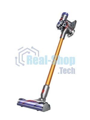 Пылесос Dyson V8 Absolute SV25 желтый/никель, питание от аккумулятора, 115 Вт, уборка сухая, пылесборник 0,54 л