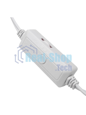 Акустическая система 2.0 Gembird SPK-305-W, 10Вт, пластик, рег.громкости, RGB подсветка, белый