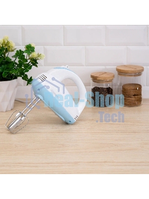 Миксер Maxwell MW-1360(W) Мощность 300 Вт.5 скорост. режимов.Номинальная потребляемая мощность 120 В