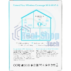 Повторитель беспроводного сигнала Cudy RE1800 AX1800 10/100/1000BASE-TX/Wi-Fi белый