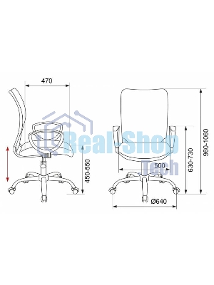 Кресло Бюрократ CH-599AXSL/32G/TW-11 серый/черный, сетка, 120 кг, механизм качания