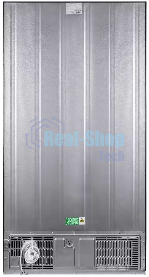 Холодильник Maunfeld MFF177NFB Slim Inverter черный двухкамерный 352/198л морозилка слева, No Frost, Side by Side