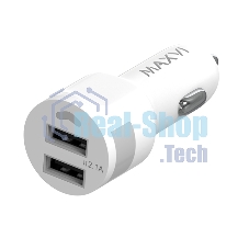 Автомобильное зарядное устройство Maxvi CCM-212 Plus M white 2.1A