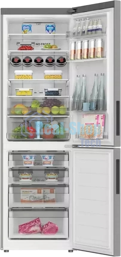 Холодильник Haier C2F636CXMVU1 нержавеющая сталь двухкамерный 256/108 л морозилка снизу, No Frost