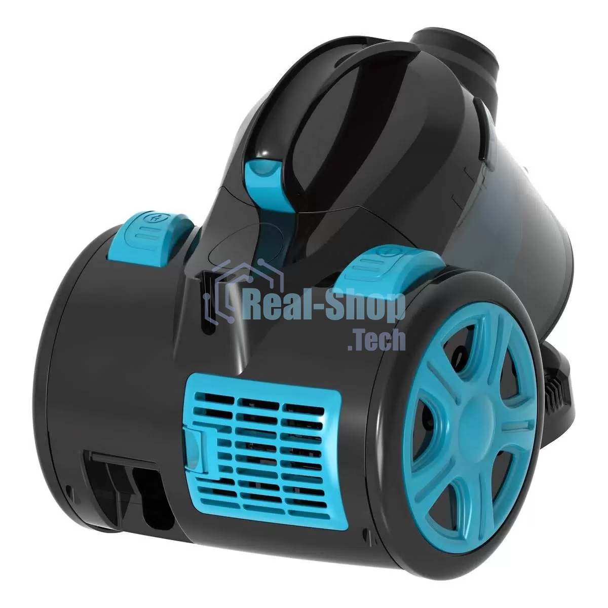 Пылесос Blackton Bt VC1802B черный/голубой, 350/1400 Вт, уборка сухая, пылесборник контейнер 2 л