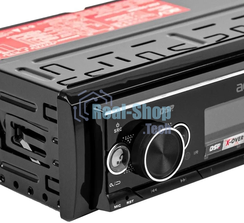 Автомагнитола ACV ADX-903BM, 1 DIN, Bluetooth, USB Type-A, AUX, пульт ДУ