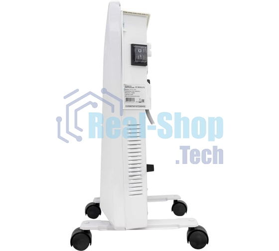 Конвектор Eurolux ОК-EU-1000, белый, 1000 Вт, 15 м2, термостат