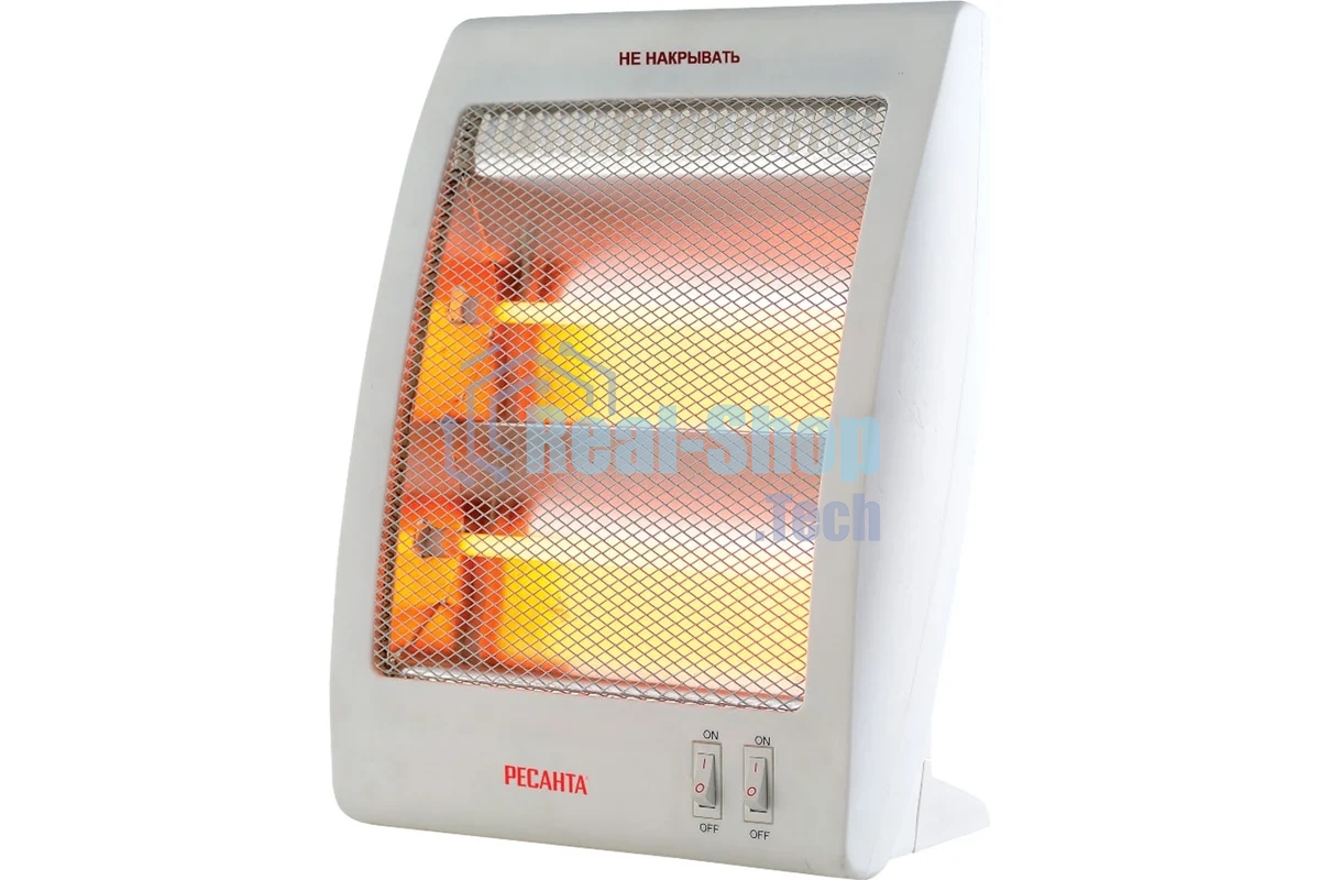 Обогреватель инфракрасный Ресанта ИКО-800Л, белый, кварцевый, 800 Вт, 8 м2 (67/5/9)
