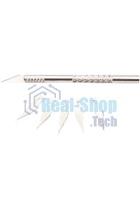 Резак-скальпель Silwerhof Create 5 сменных лезвий металл