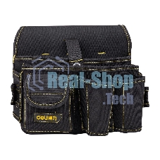Поясная сумка монтажника Deli DL-P5 270 x 190 x 140мм, 7 карманов, ткань Оксфорд 600D
