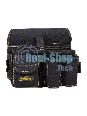 Поясная сумка монтажника Deli DL-P5 270 x 190 x 140мм, 7 карманов, ткань Оксфорд 600D
