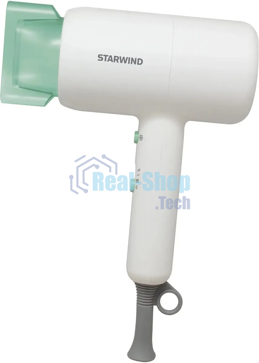 Фен Starwind SHD 6065 белый/зеленый, 1800 Вт, ионизация