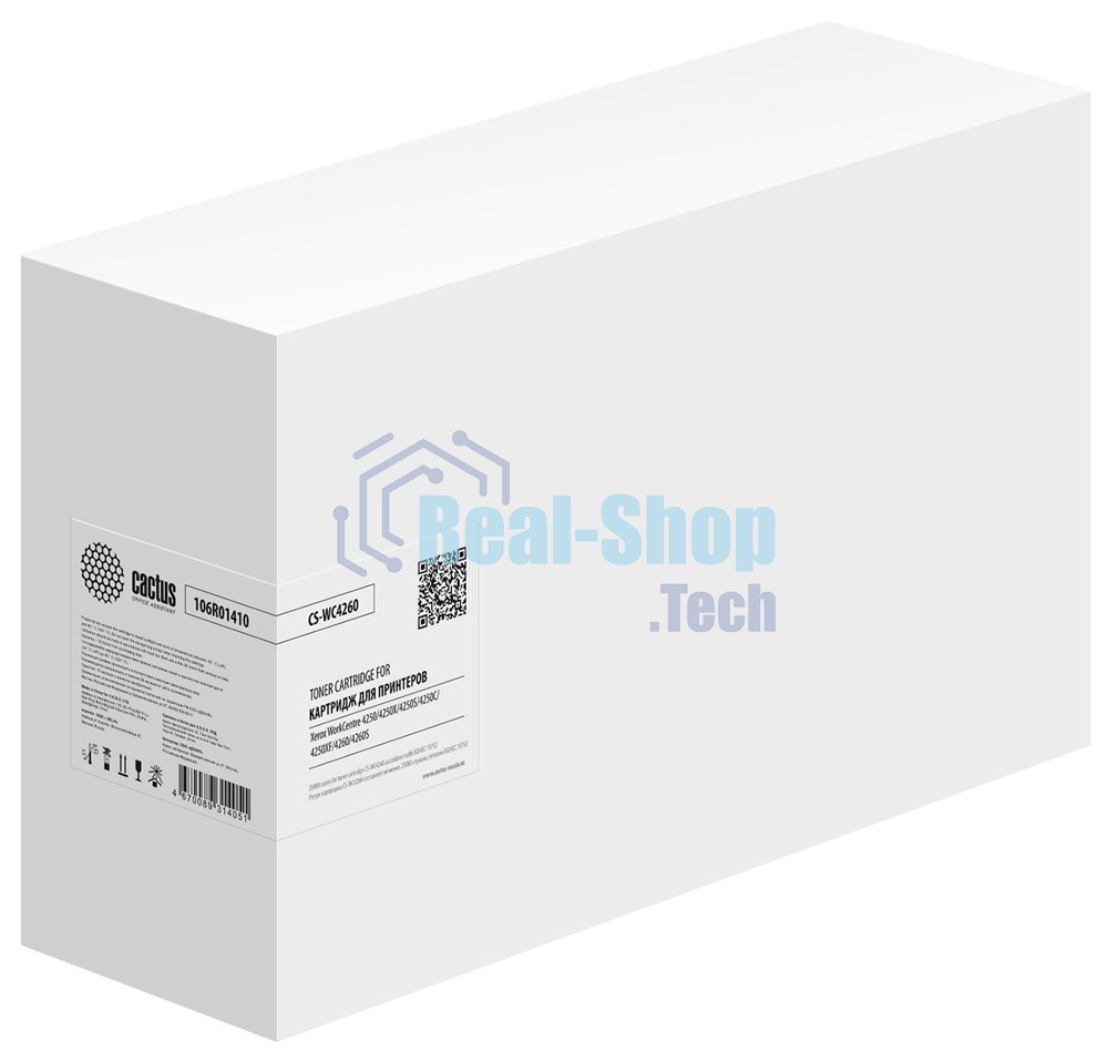 Картридж лазерный Cactus CS-WC4260 106R01410 черный (25000 стр.) для Xerox WorkCentre 4250/4250X/4250S/4250C