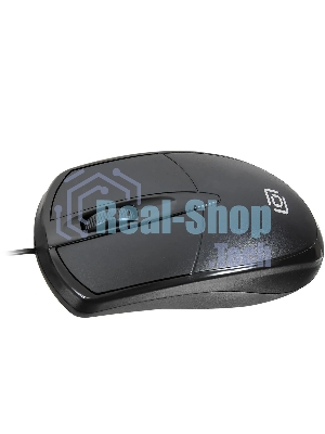 Мышь проводная Oklick 125M черный оптическая (1200dpi) USB (2but)