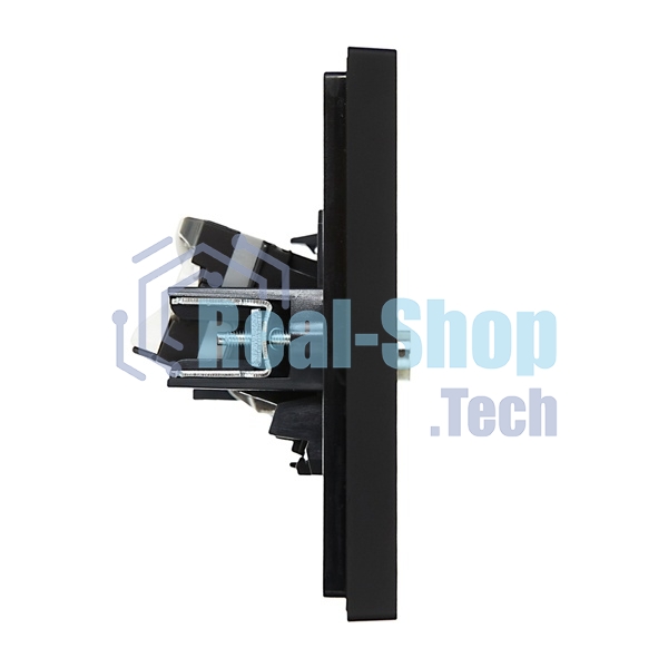 Розетка двойная TV+RJ45 кат.5E IEK FORTE&PIANO FP136 черный