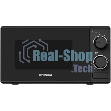 Микроволновая печь Hyundai HYM-M2096 черный, 20 л, 700 Вт, переключатели - поворотный механизм