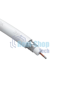 Кабель коаксиальный Эра RG-6U CCS/оплетка Al 48проц. PVC Simple 75Ом белый