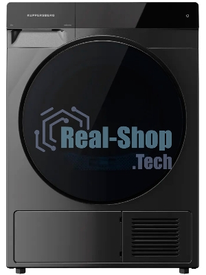Сушильная машина Kuppersberg DM 590 GR, High-Tech, загрузка 10 кг, 16 программ, тепловой насос, отсрочка старта, реверс барабана, ультрафиолет, сенсорное управление, блокировка от детей, энергоэффективность А+, серый
