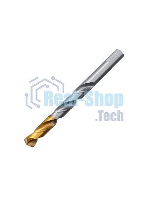 Сверло спиральное по металлу Denzel 11 x 142 мм, Р6М5, Golden Tip