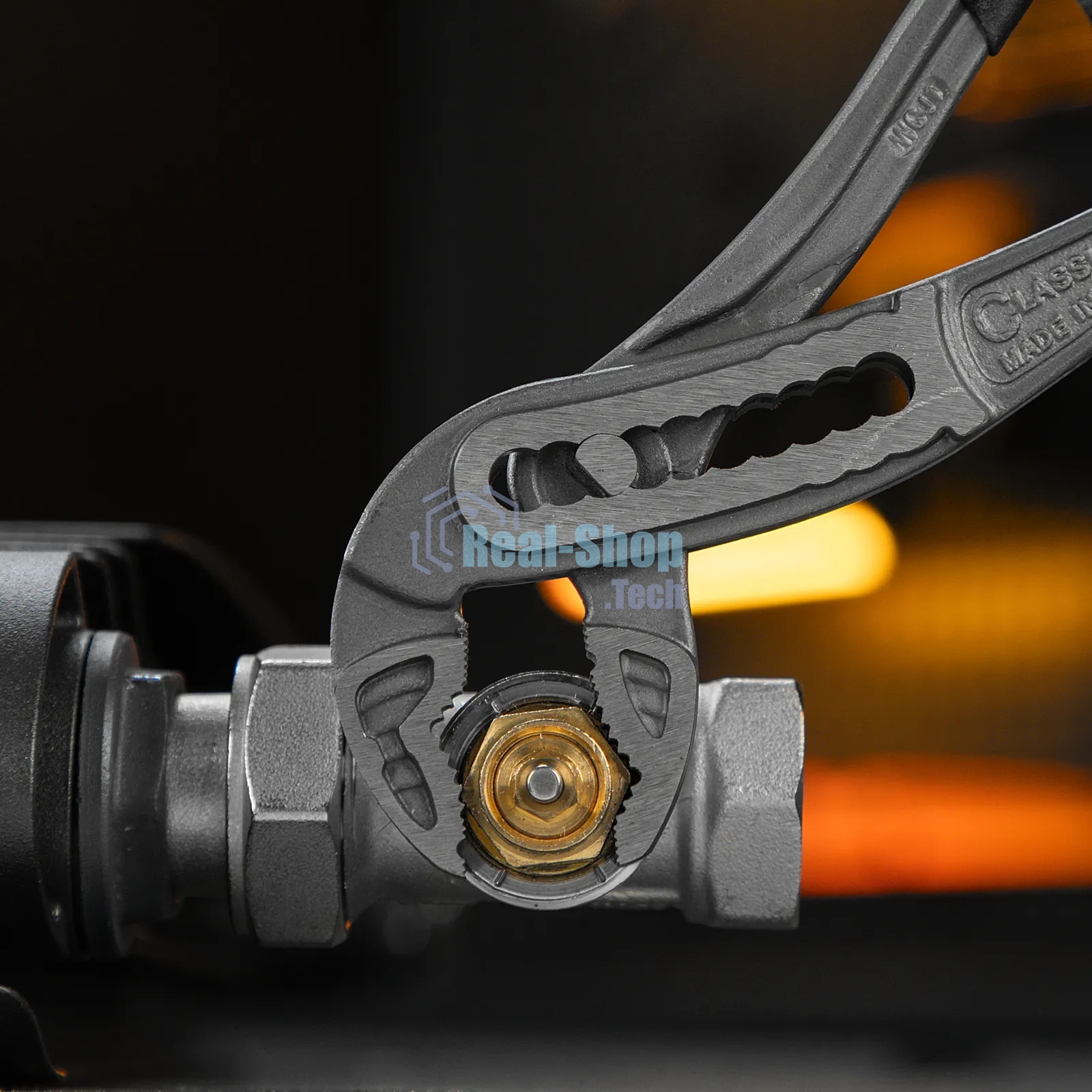 Клещи переставные Denzel обливные рукоятки, 240 мм