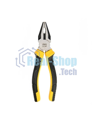 Комбинированные плоскогубцы Deli DL0002 180 мм, двухкомпонентная прорезиненная рукоять