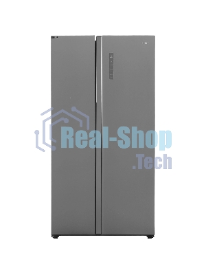 Холодильник Haier HRF-600DM7ERU серебристый двухкамерный 388/210л морозилка сбоку, No Frost, Side by Side