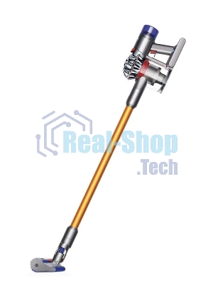 Пылесос Dyson V8 Absolute SV25 желтый/никель, питание от аккумулятора, 115 Вт, уборка сухая, пылесборник 0,54 л
