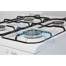 Плита комбинированная De Luxe 5040.21ГЭ (КР) ЧР белый, конфорок 4 шт, духовка 43 л, 50 см x 85 см x 50 см