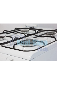 Плита комбинированная De Luxe 5040.21ГЭ (КР) ЧР белый, конфорок 4 шт, духовка 43 л, 50 см x 85 см x 50 см