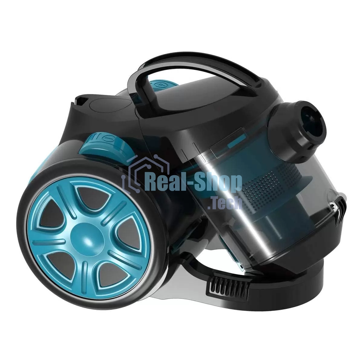 Пылесос Blackton Bt VC1802B черный/голубой, 350/1400 Вт, уборка сухая, пылесборник контейнер 2 л