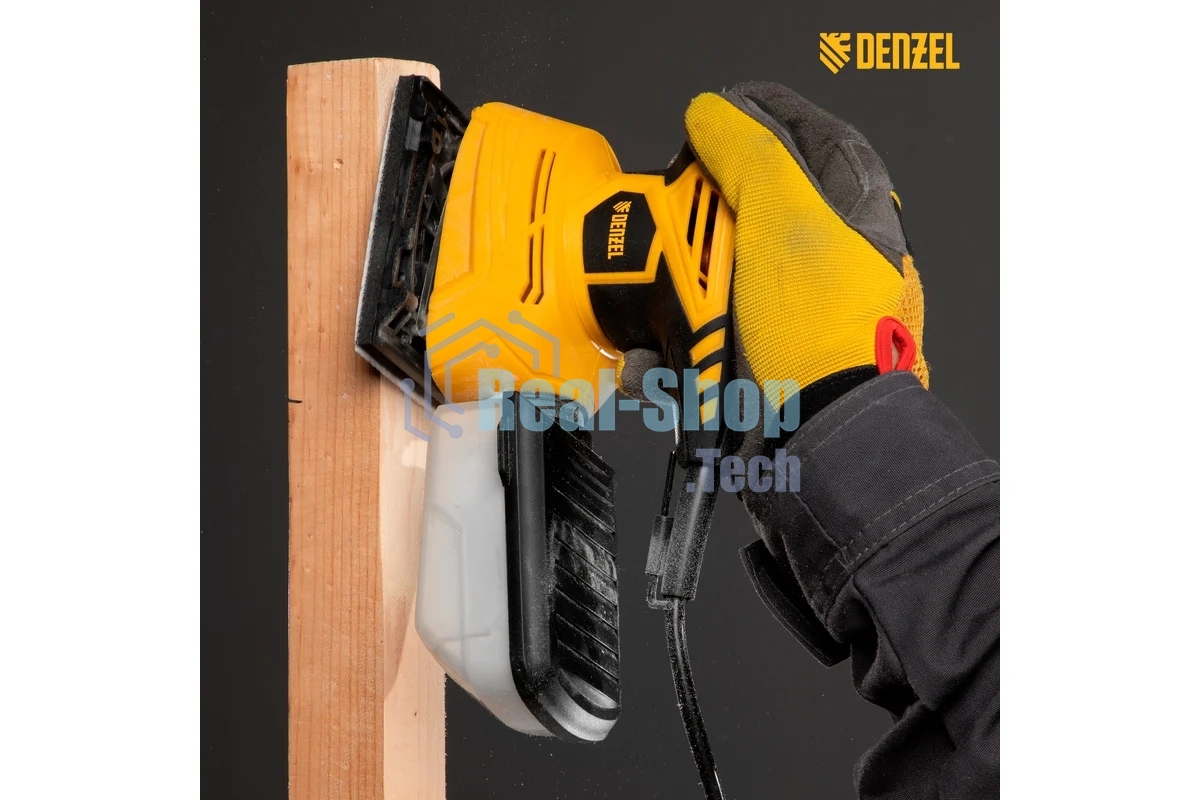 Вибрационная шлифовальная машина Denzel 2 в 1 VDS-2, 130 Вт, 14000 об/мин