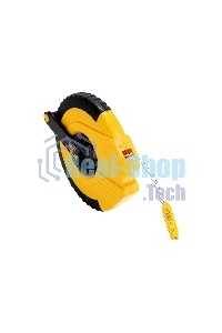 Мерная лента Deli DL9850ZY 50м x 14.5мм Ударопрочный корпус. Основной класс точности. Метрическое полотно из стекловолокна и ПВХ.