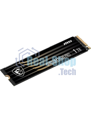 Накопитель SSD MSI SPATIUM M480 PRO, 1000Gb, M.2 2280, PCIe 4.0 x4, NVMe, R/W 7400/6000