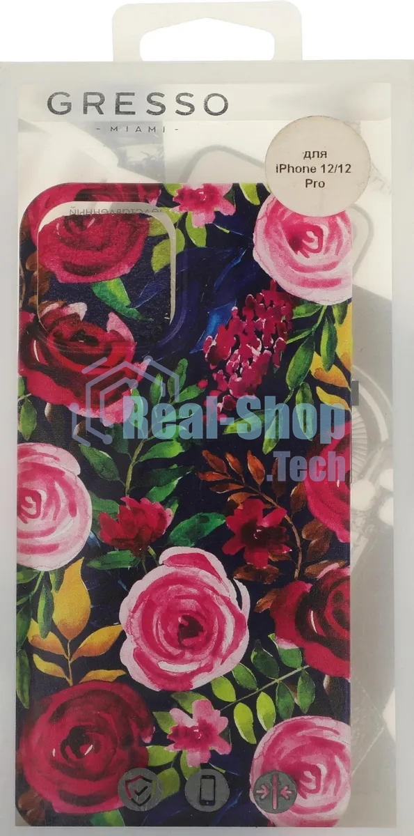 Чехол (клип-кейс) Gresso Air для Apple iPhone 12/12 Pro прозрачный/рисунок gr17aaae9073