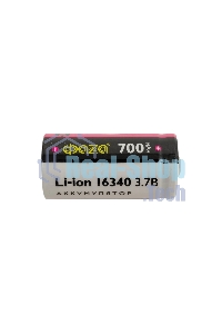 Аккумулятор 16340 3.7В Li-Ion 700 мАч без платы защиты BL-1 ФАZА 5039087