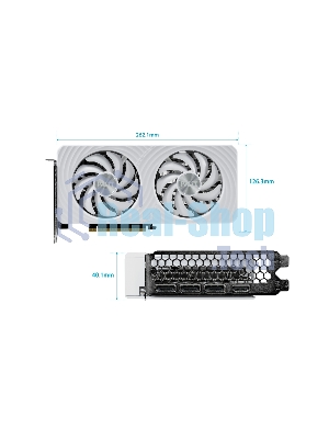 Видеокарта Palit RTX 5060Ti WHITE OC 16Gb RTX 5060TI 16Gb 128bit GDDR7 2407/28000 HDMIx1 DPx3 HDCP Ret