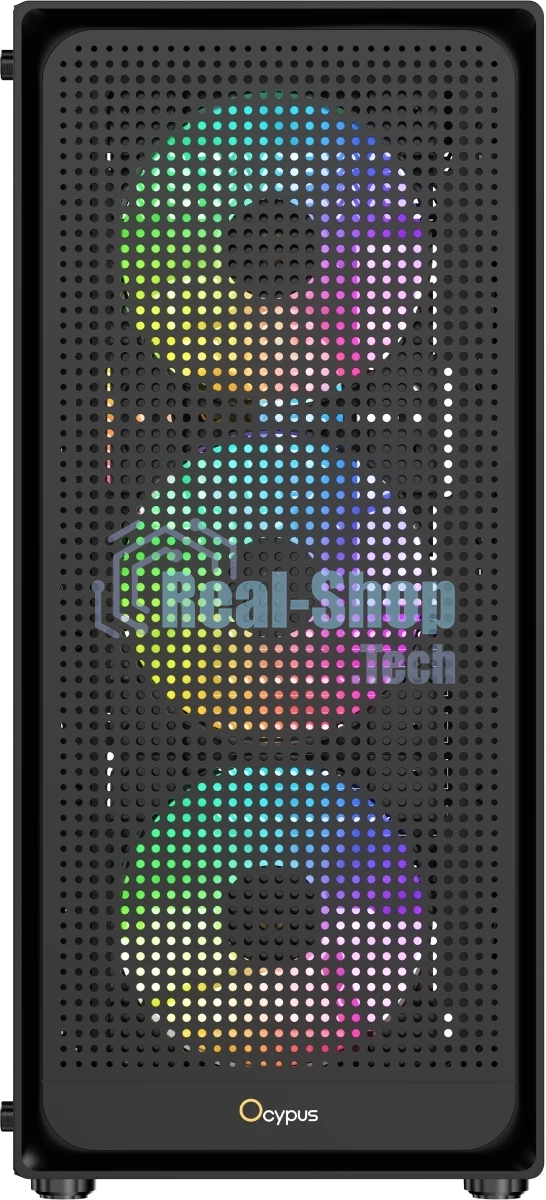 Компьютерный корпус Ocypus Gaммa C50 BK ARGb, MATX, USB 3.0*1+USB 2.0*2, FRONT 3x120мм ARGb, REAR 1x120мм ARGb