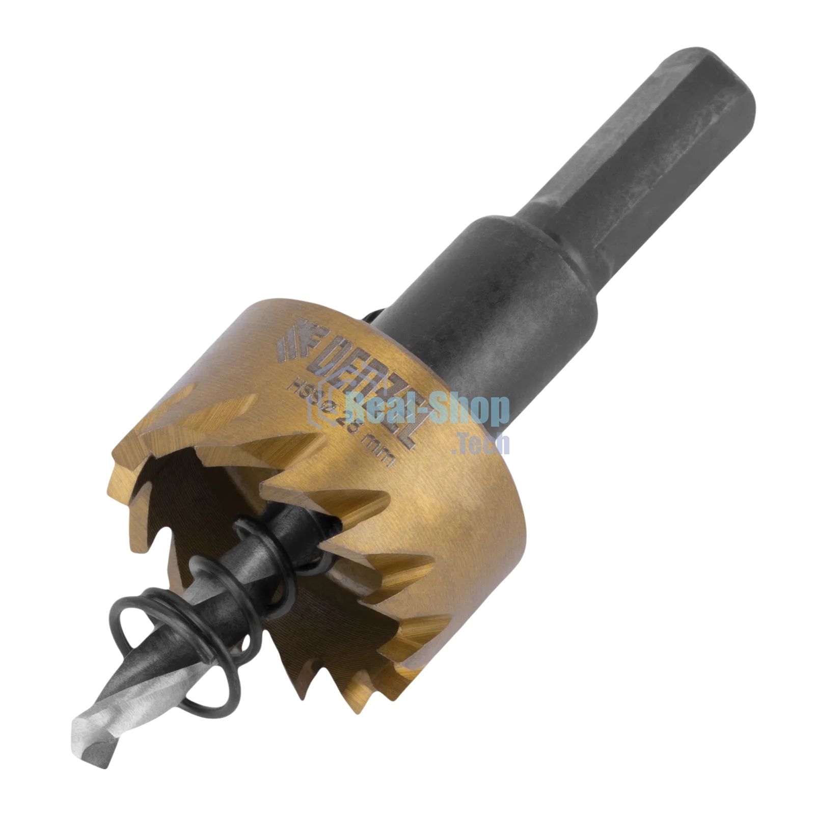 Коронка по металлу Denzel HSS, 25 мм, нитридтитановое покрытие