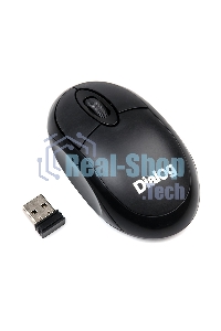 Мышь беспроводная Dialog Comfort MROC-10U черный, 1200 dpi, радиоканал, USB, кнопки - 3