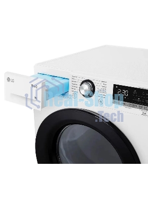 Сушильная машина LG DC90V3V6W белый, 9 кг, сушка - тепловой насос, программ - 14, 60 x 85 x 66 см
