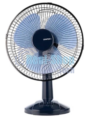 Вентилятор Centek CT-5006 синий, настольный, 25 Вт, 2 скорости, 23 см