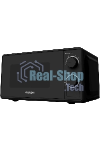 Микроволновая печь Hyundai HYM-M2096 черный, 20 л, 700 Вт, переключатели - поворотный механизм