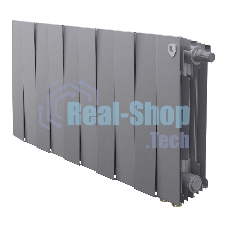 Радиатор биметаллический Royal Thermo PianoForte 300 серебристый VR80 - 10 секц.