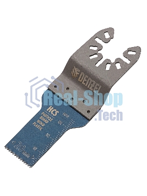 Насадка для МФИ Denzel режущая пазовая прямая, HCS, по дереву, 20 х 1,4 мм, мелкий зуб
