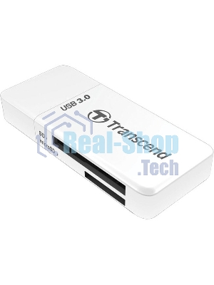 Кард-ридер Transcend RDF5/белый/microSDHC,microSDXC,SDHC,SDXC/USB 3.0/пластик